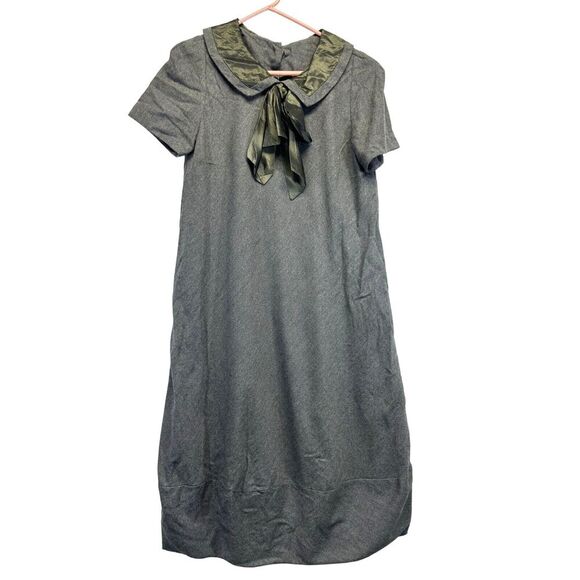 Saks Fifth Avenue Vintage Wool Lined Dress with Collar WEDNESDAY Festival READ - Picture 1 of 10